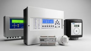 Various electronic control devices displayed